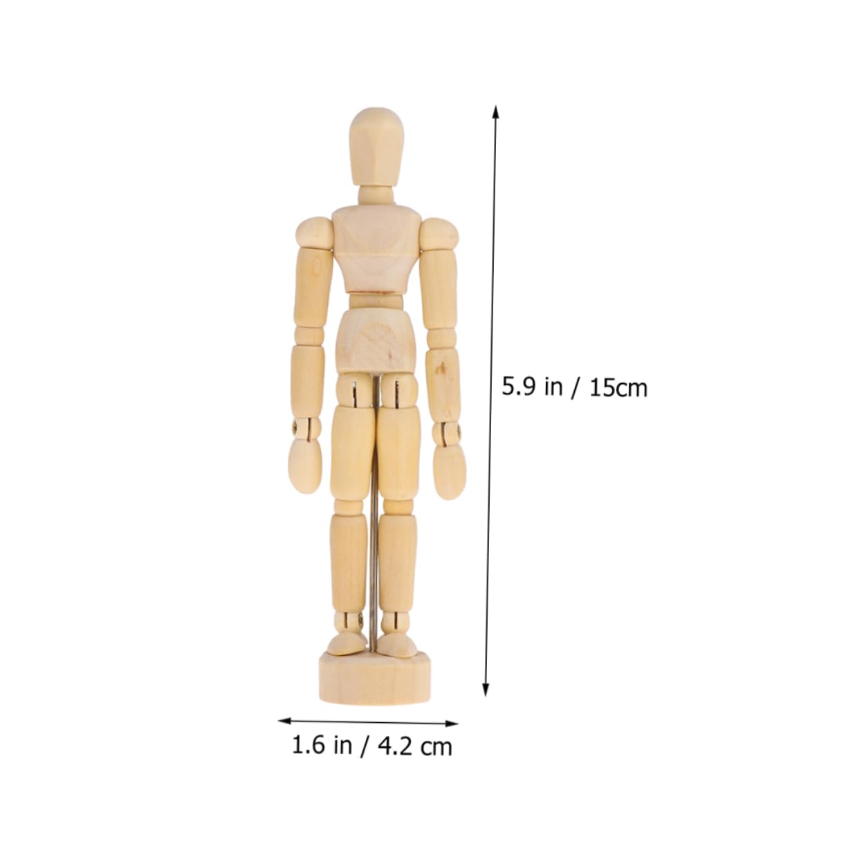 ERINGOGO Paintable Wooden Figure Model Art Mannequin Figures Wooden Accessory for Artists Sketch Wood Model Mannequin for Artists