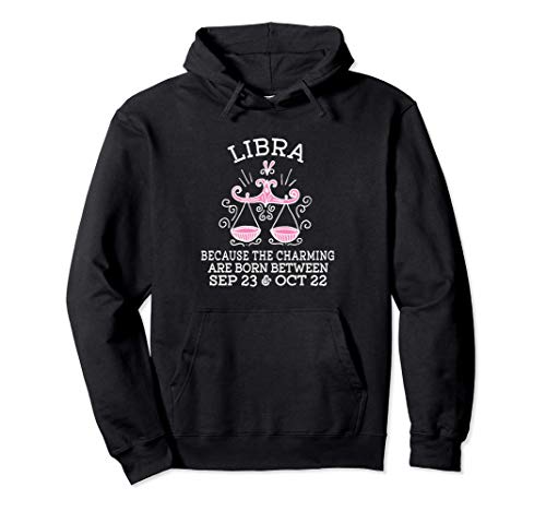 Libra Astrology Zodiac Horoscope Sun Sign Birthday Apparel Felpa con Cappuccio