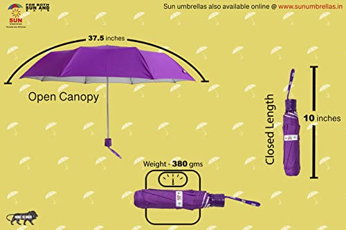 Image of Sun Umbrella S-Series, 3 Fold, UV Protective, Compact and Light weight