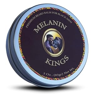 Melanin Kings Beard Balm for Black Men | 3 oz | Ancient African Ingredients | Specialized formula for black men s Kenyan Sandalwood Scent