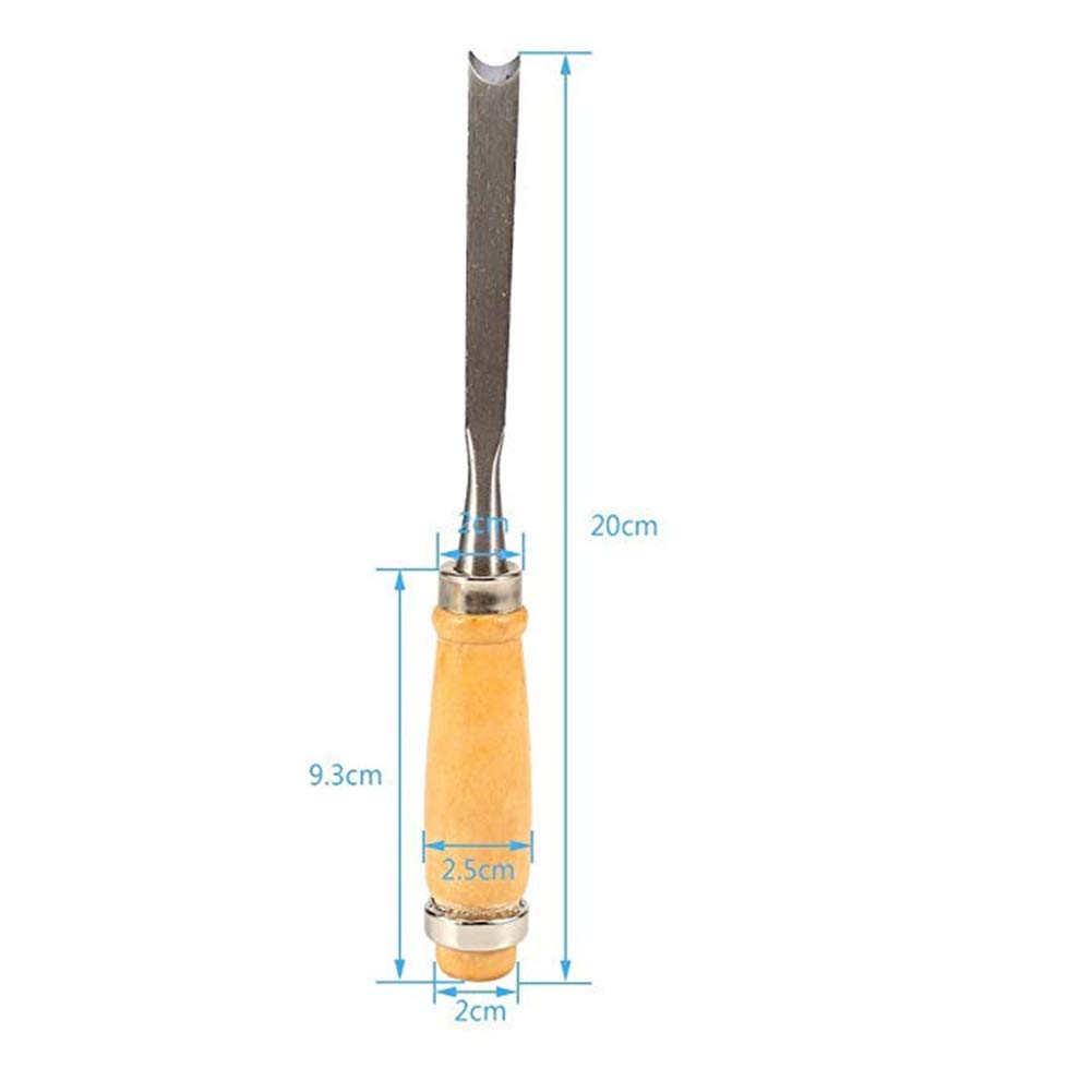 Jeu de ciseaux à bois, trousses à outils pour la sculpture sur bois - Outils professionnels pour le travail du bois avec étui de transport idéal pour les débutants (12pcs)