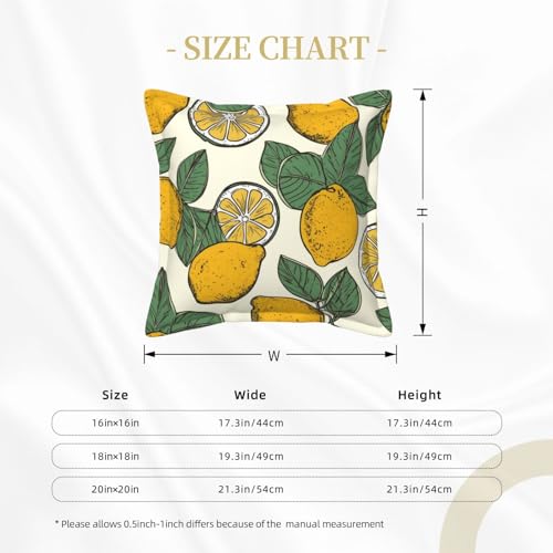 Coussin similicuir citron pour déco rustique de salon et canapé
