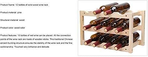 Aerveal Wine Holder 12 Bottle Modular Wine Rack Beech Wood - Very Sturdy And Will Last Long Storage #TOP7