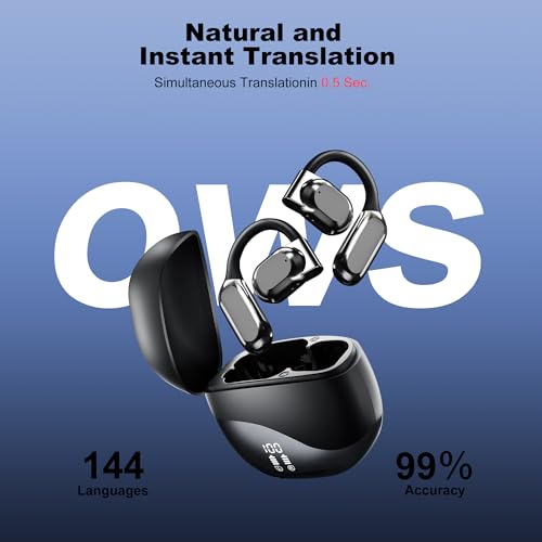Écouteurs de traduction IA haut de gamme Bluetooth 143 langues temps réel - 3