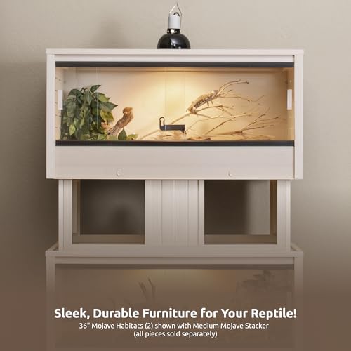 New Age Pet® Medium Maple Mojave Stacker for Reptile Habitats | 10 Year Limited Manufacturer's Warranty | Stackable Design, Accommodates Lighting Set-Up, 32.68" L x 14.3" W x 11.8" H by New Age Pet - Image 9