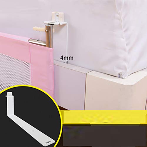 Barrera de cama infantil anti-caída con sistema swing down plegable 180 grados lavable azul 6