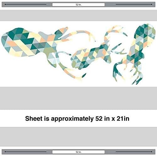 Miniatura 2 de Juego de calcomanías de pared geométricas de ciervos Chromantics