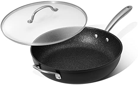 Prestige Scratch Guard 3 Piece Saucepan Set - Induction Hob Saucepan Sets Non Stick with Glass Lids 16/18/20cm, Dishwasher Safe, Scratch Resistant Cookware