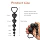 Silikon Analkugeln Buttplug mit 6 Kugeln, Analplug Analkette mit Anal beads,Buttplug Analplugs Masturbator Analspielzeuge,Dildo Beads Sexspielzeug MäNner Frauen Extra Lang Hook (Herzform)