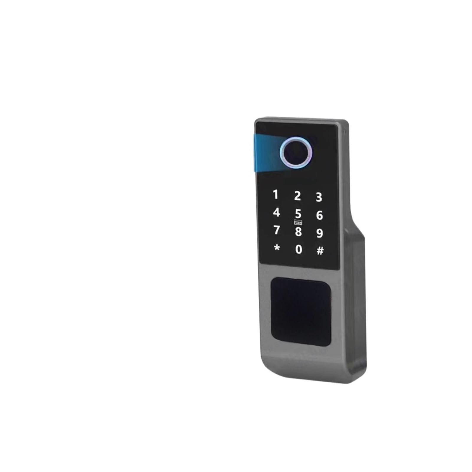 Cerradura de puerta inteligente, Cerradura de puerta inteligente Teclado huella digital a prueba agua Tarjeta RFID Desbloqueo remoto(02)