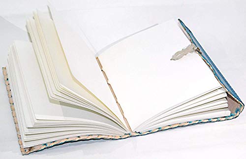 Image of Vintage Fashion Leather Diary For Men Genuine Antique Handmade Office Use Paper Notebook Journal With Craft Lock And Key Boy And Girl 7 X 5 Inch, 200 Pages
