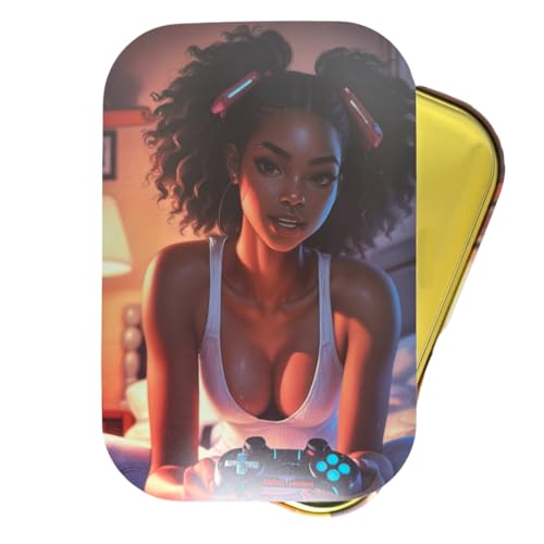 Rolling Tray for Home or on The go Designs - 7 inch x 11 inch Rolling Tray with Magnetic lid