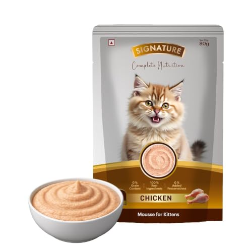Image of Grain Zero Kitten Wet Mousse 80g | Chicken | Rich in Protein | Promotes Hydration & Easy to Digest | Grain Free | No Artificial Flavours | Packed with Essential Vitamins & Antioxidants