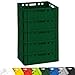Produktbild BURI 5x Fleischkiste E2 Metzgerkiste 60x40x20cm lebensmittelecht, robust, stapelbar - Universal Lagerkiste Eurobox aus Deutschland, Dunkelgrün