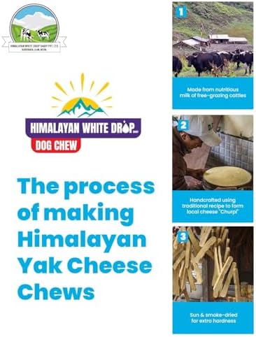 Himalayan White Drop Yak Cheese Dog Chew, 100% Natural - 4