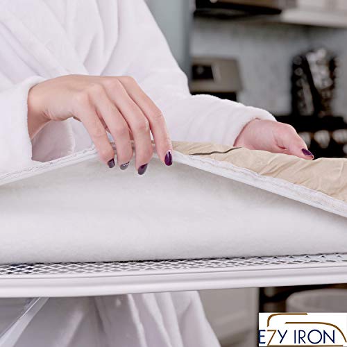 Ezy Iron Ironing Board Cover and Pad Cuts Ironing Time in Half 15x54