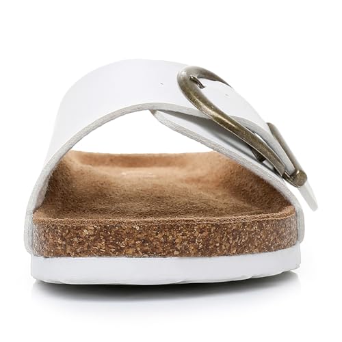 Image of WTW Women's Suede Cork Footbed Sandals Slide for Women with Arch Support