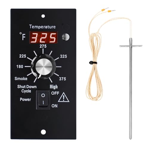 Digital Thermostat Pro Controller Compatible with Traeger Wood Pellet Grills, Traeger Grill Replacement Parts Upgrade Control Board Panel Temperature Thermometer, with RTD Probe Sensor