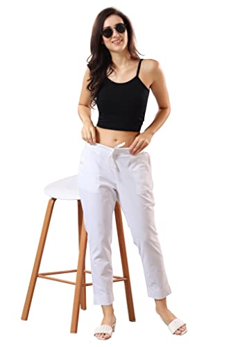 Image of TRASA Ultra Soft Cotton Regular and Plus 8 Colour Cotton Pants for Womens and Girls - Available Sizes : M,L,XL,2XL,3XL,4XL,5XL