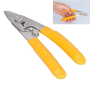 Stainless Steel Stripper, Non?Slip Safer to Operate Long?Term Operation Fiber Optic Stripper for Electrician for Industry