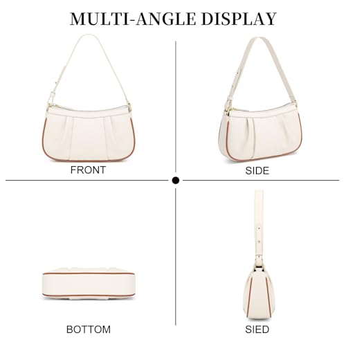 Image of RONSIN Small Shoulder Bags for Women Mini RFID Shoulder Purse Small Hobo Bag Underarm Handbag with Zipper Closure