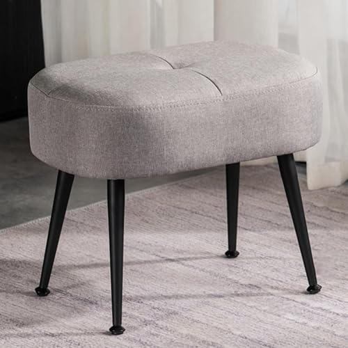 Tabouret élégant rembourré et finitions métalliques pour une décoration d'intérieur moderne