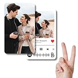 Brandian Unisex Customized Wallet Card A Expression Of Your Love Spotify Song Photo Card And Music Player Design On The Backside A Special Thanksgiving Gift Multicolor