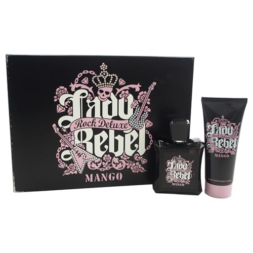 Lady Rebel Rock Deluxe Antonio Puig for Women 2 Pc Gift Set 3.4oz EDT Spray, 3.4oz Moisturizing Body Lotion