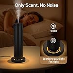 Waterless Diffuser with 90ML Essential Oils, Covers 1000 Sq Ft, Diffusers for Home Hotel, Adjustable Mist & Timer, Scent Diffuser Starter Kit with Night Light, Corded Electric,Black - Image 5