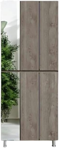 関税負担なし☆日本製 シック 幅75cm 高さ185cm ハイタイプシューズボックス 下駄箱 靴箱 洗えるプラスチック棚 脚付き 完成品 (グレー ペダリング効率