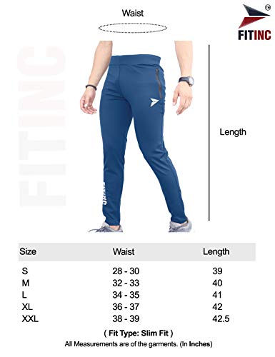 FITINC-Mens-Gym-Yoga-Wear-Stretchable-Trackpant-with-Two-Zipper-Pockets