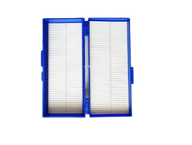FZN Microscope Slide Box 50 Slide Plastic Box- (Pack of 1)