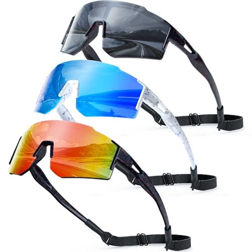 TTOAOKE 3PACK Kids Sunglasses Youth Baseball Glasses...