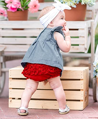 RuffleButts® Baby/Toddler Girls Tank Top w/Flower3