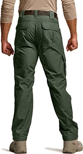 Image of CQR Men's Tactical Pants, Water Resistant Ripstop Cargo Pants, Lightweight EDC Work Hiking Pants, Outdoor Apparel