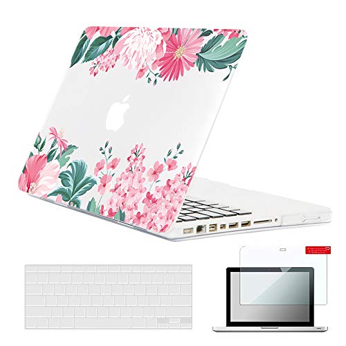 Se7enline Compatible with MacBook Pro 13 inch Case Model A1278 with CD-ROM 2010/2011/2012 Laptop Fashion Design Pattern Hard Shell Protective Case&Keyboard Cover Skin&Screen Protector,Pink Flower Se7enline Compatible with MacBook Pro 13 inch Case Model A1278 with CD-ROM 2010/2011/2012 Laptop Fashion Design Pattern Hard Shell Protective Case&Keyboard Cover Skin&Screen Protector,Pink Flower