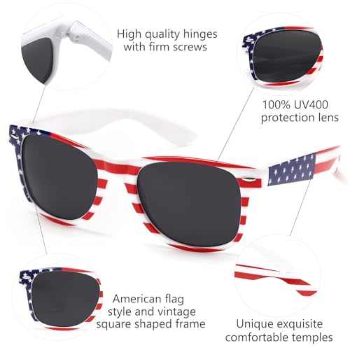 LIKSMU Square Sunglasses for Women Men Vintage Retro Costume Accessories Party Favors Trendy Sun Glasses4