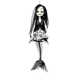 Partilandia Colgante de Esqueleto Sirena negra de 40 cm
