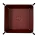 OARIE Jewelry Tray, Valet Tray PU Leather Catchall Tray for Men Key Wallet Coin Box Travel Valet Tray(Brown)