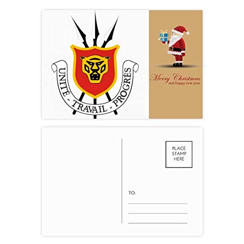 Cartes postales de Bujumbura Burundi au motif Père Noël, impression d'art premium