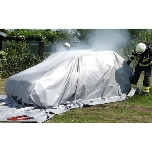 Manta ignífuga para protección contra incendios de emergencia, fibra de vidrio ignífuga para el hogar, coche, camping, oficina, almacén de seguridad