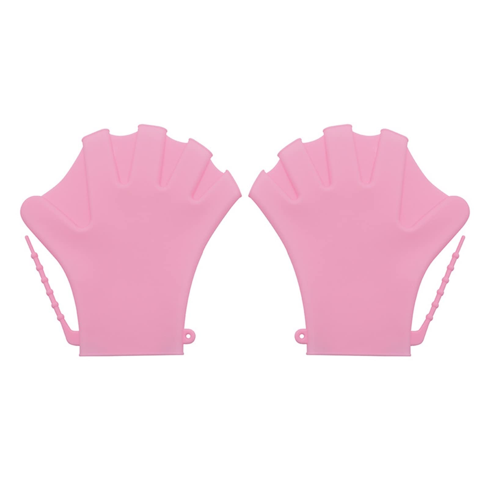 1 Paire de Gants Natation palmés, d'entraînement résistance à l'eau, plongée en Silicone, Mitaines