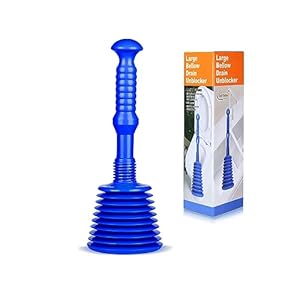 Tech Traders Blue Bellow Drain Plunger