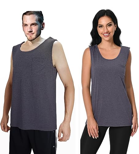 Post Shoulder Surgery Shirts Men Women Arm Broken After Surgical Tank Tops Snap Open Hospital Shirt Port Access Chemo Recovery Clothes Unisex Sizing