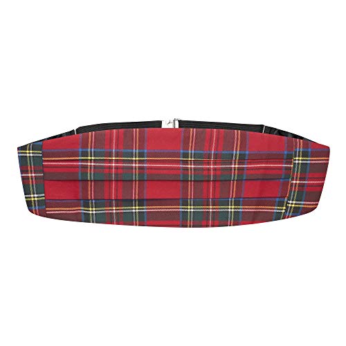 Traditional Red Tartan Cummerbund, Scotland