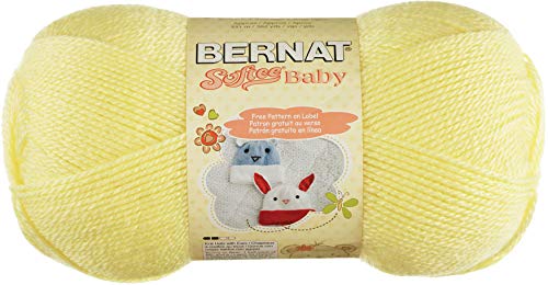 Image of Bernat Softee Baby Yarn, 5 oz, Gauge 3 Light, Lemon