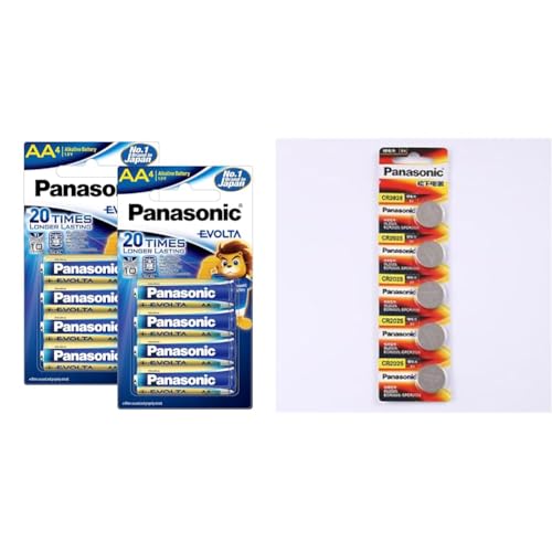 Image of Panasonic Evolta AA Alkaline 1.5V Battery, 20 Times Longer Lasting Than Standard zinc Carbon Batteri
