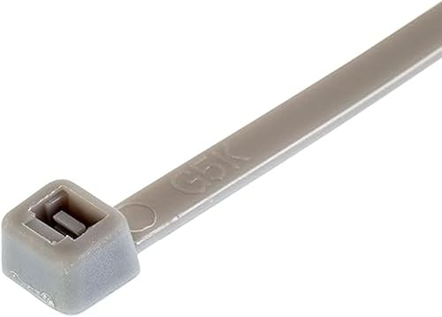 Miniatura 2 de GTSE 12 Inch Silver/Gray Zip Ties, 100 Pack, 50lb Strength, UV Resistant Long Nylon Grey Cable Ties, Self-Locking 12" Tie Wraps