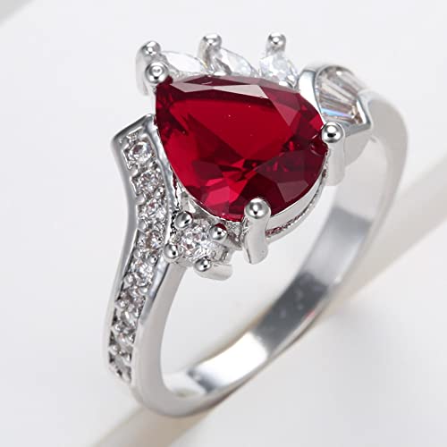 Grande taille plaquée bague éternité empilable pour une promesse