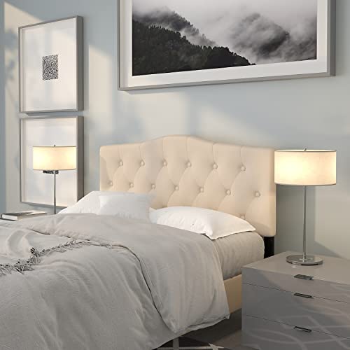 Flash Furniture Upholstered Headboard, Full, Beige #TOP1